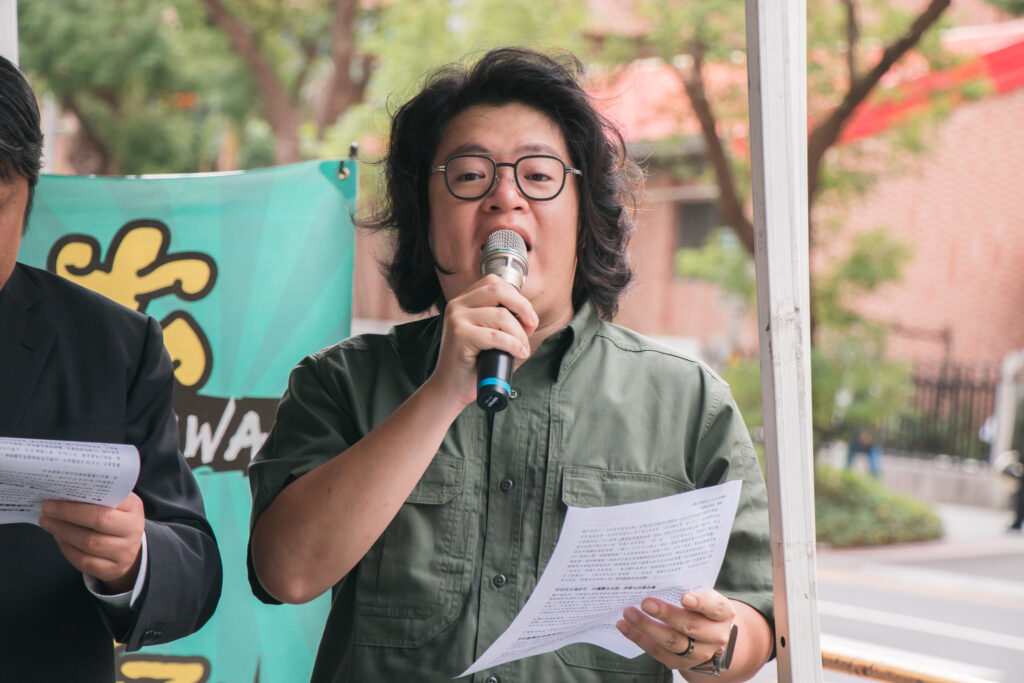 台灣公民陣線新北工作隊副隊長羅宜。